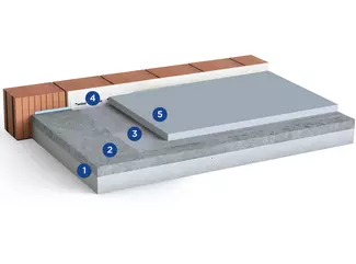 Renovierung im Verbund auf altem Beton oder Zementestrich
