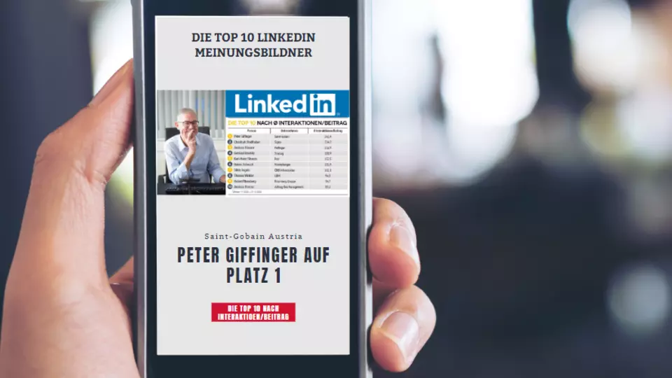 Peter Giffinger Linkedin Bau- und Immobilien- Report